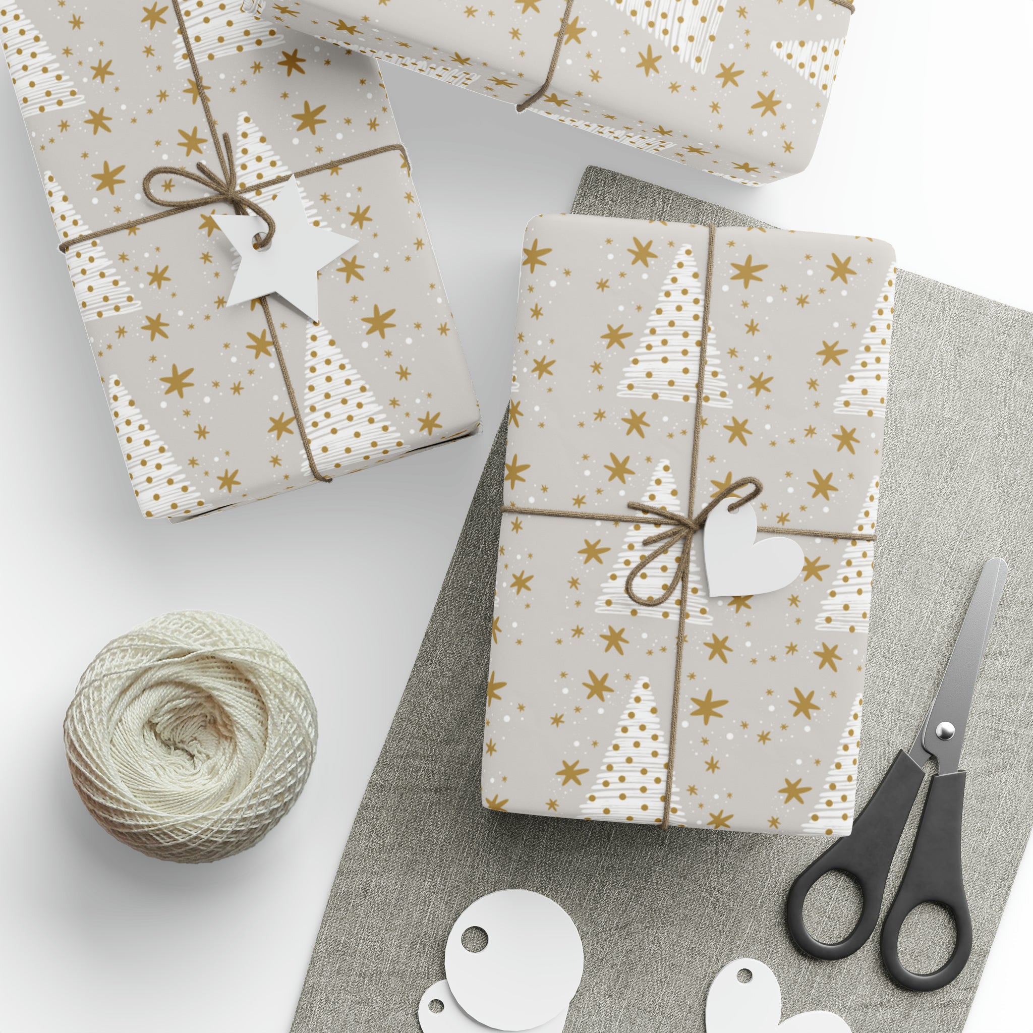 Natural Christmas Tree | Wrapping Paper Birthday Gift Holiday