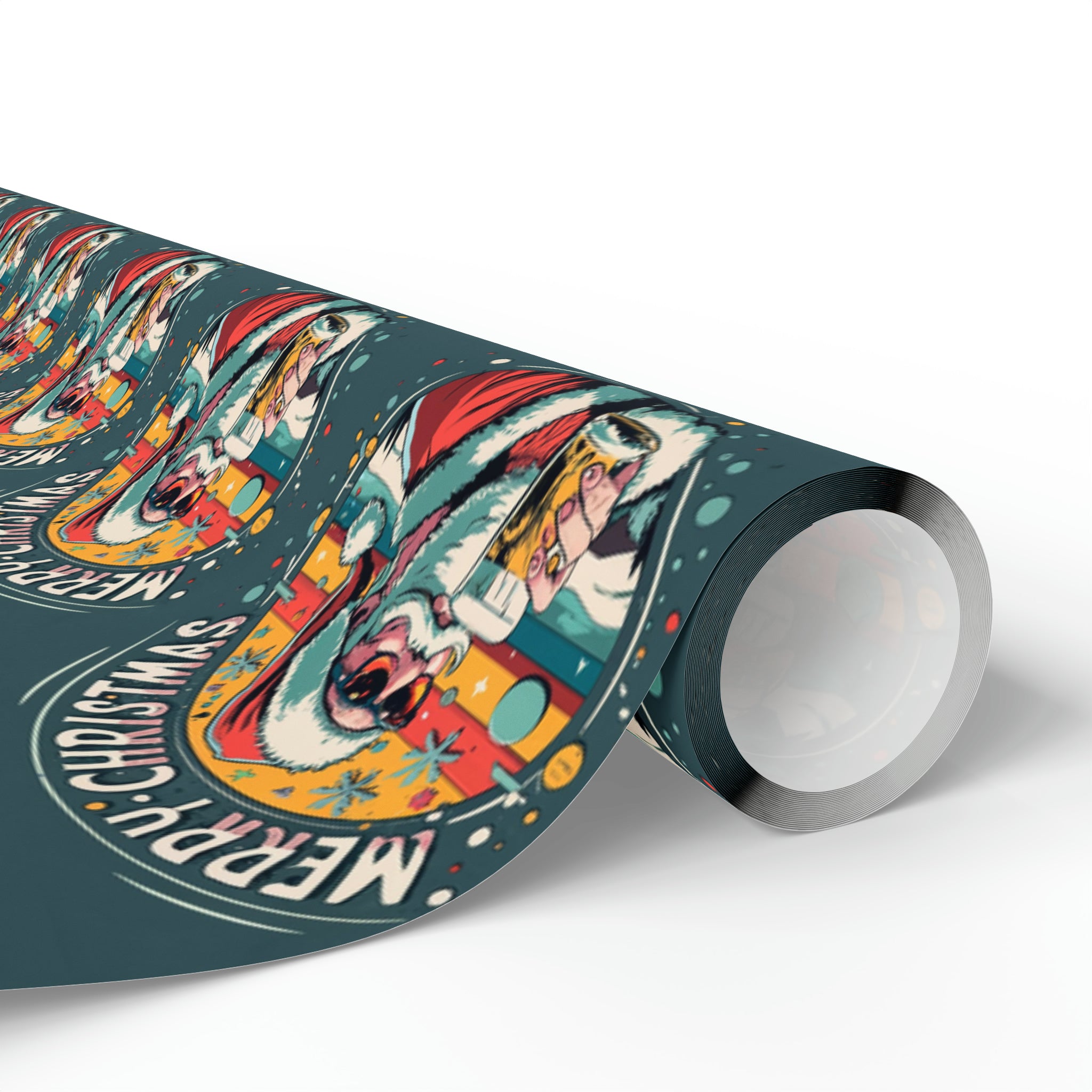 Santa Light Beer | Wrapping Paper Birthday Gift Holiday