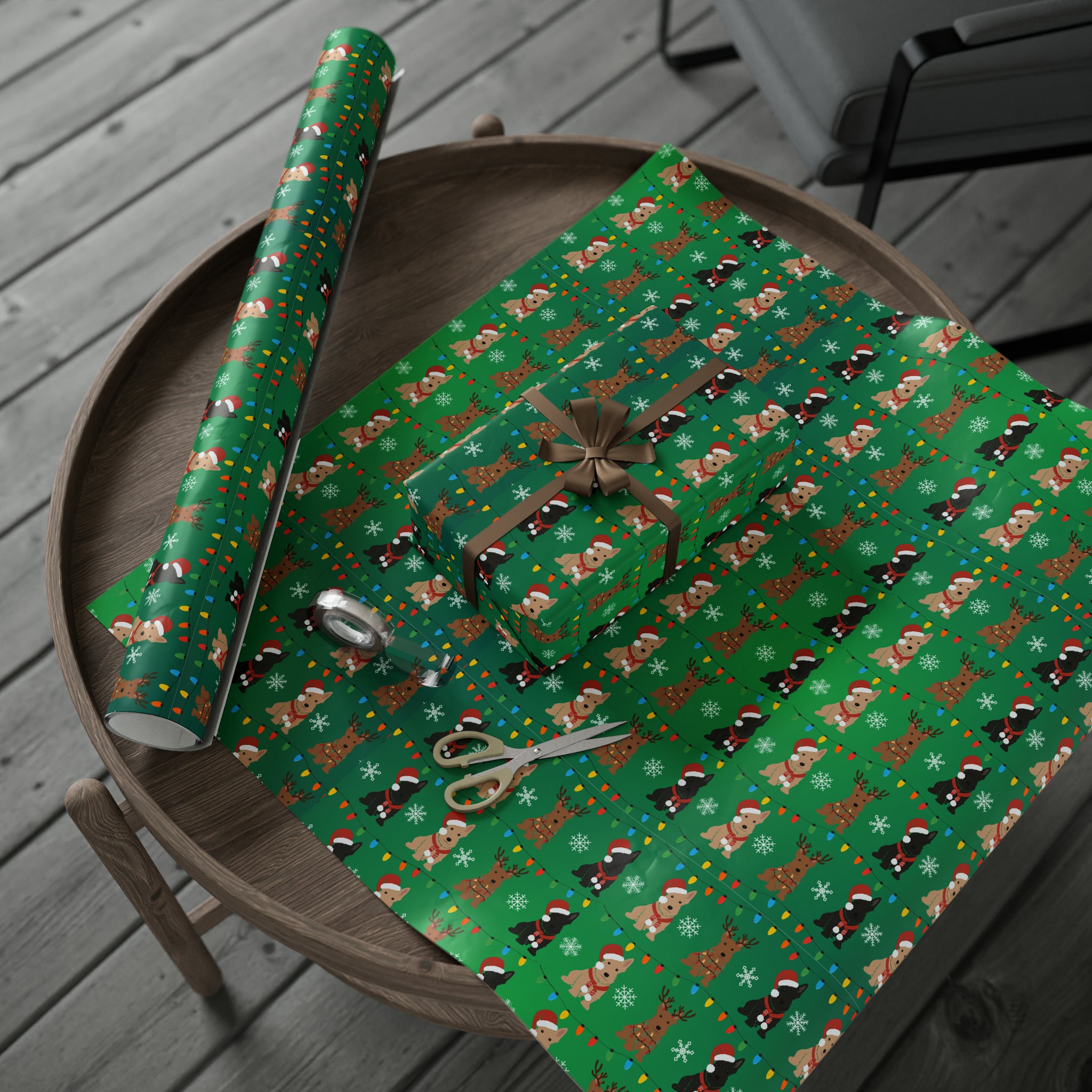 Scottie and Westie | Wrapping Paper Birthday Gift Holiday
