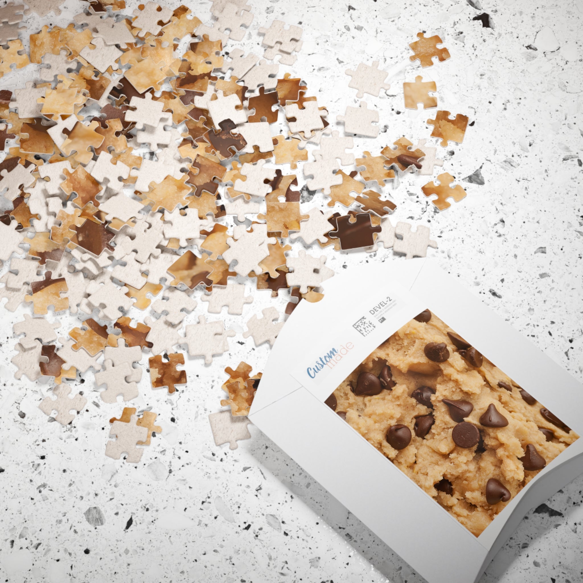 Chocolate Chip Cookie Dough Jigsaw Puzzle Food Dessert