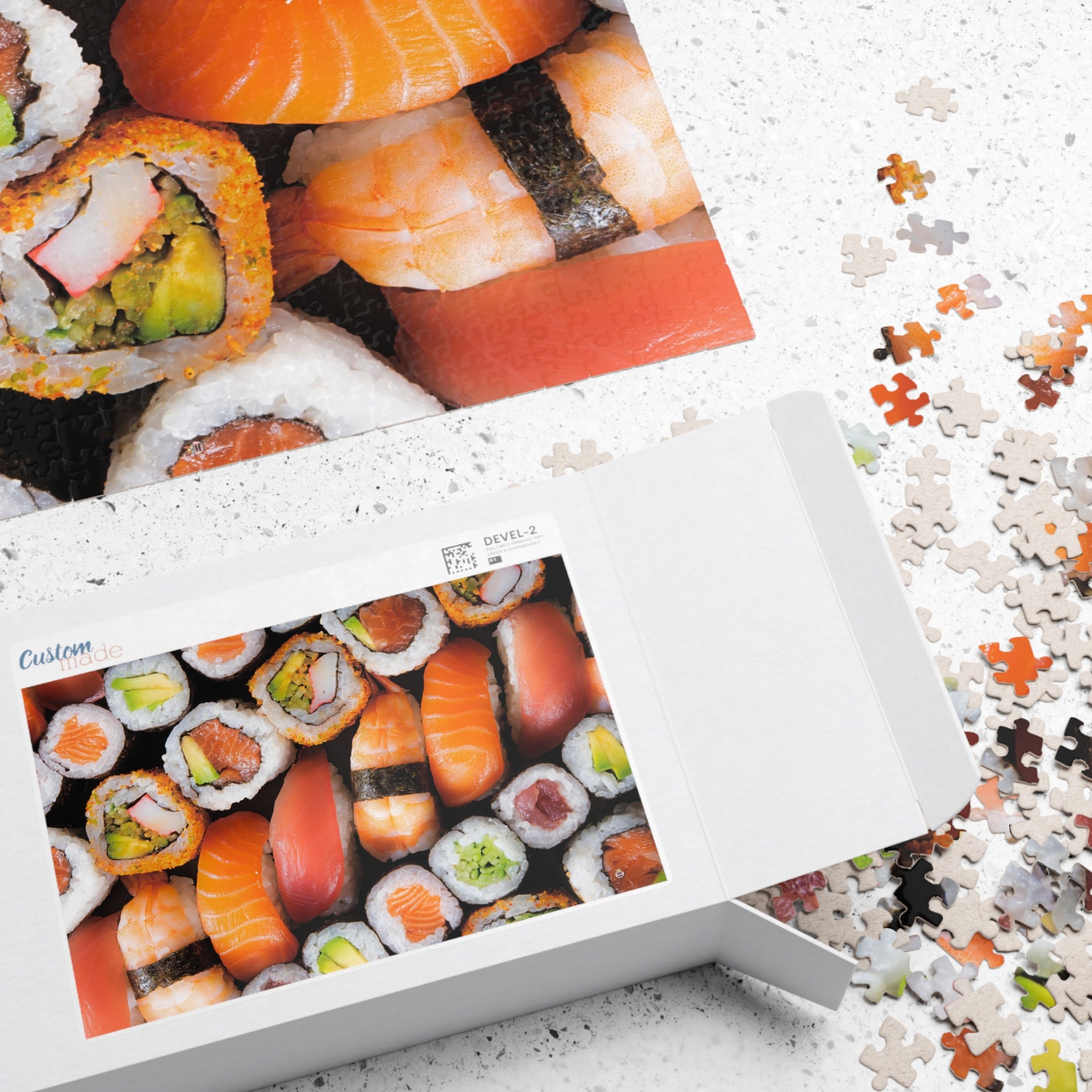 Sushi Platter Puzzle Sushi Nigiri Rolls Tuna Salmon Rice