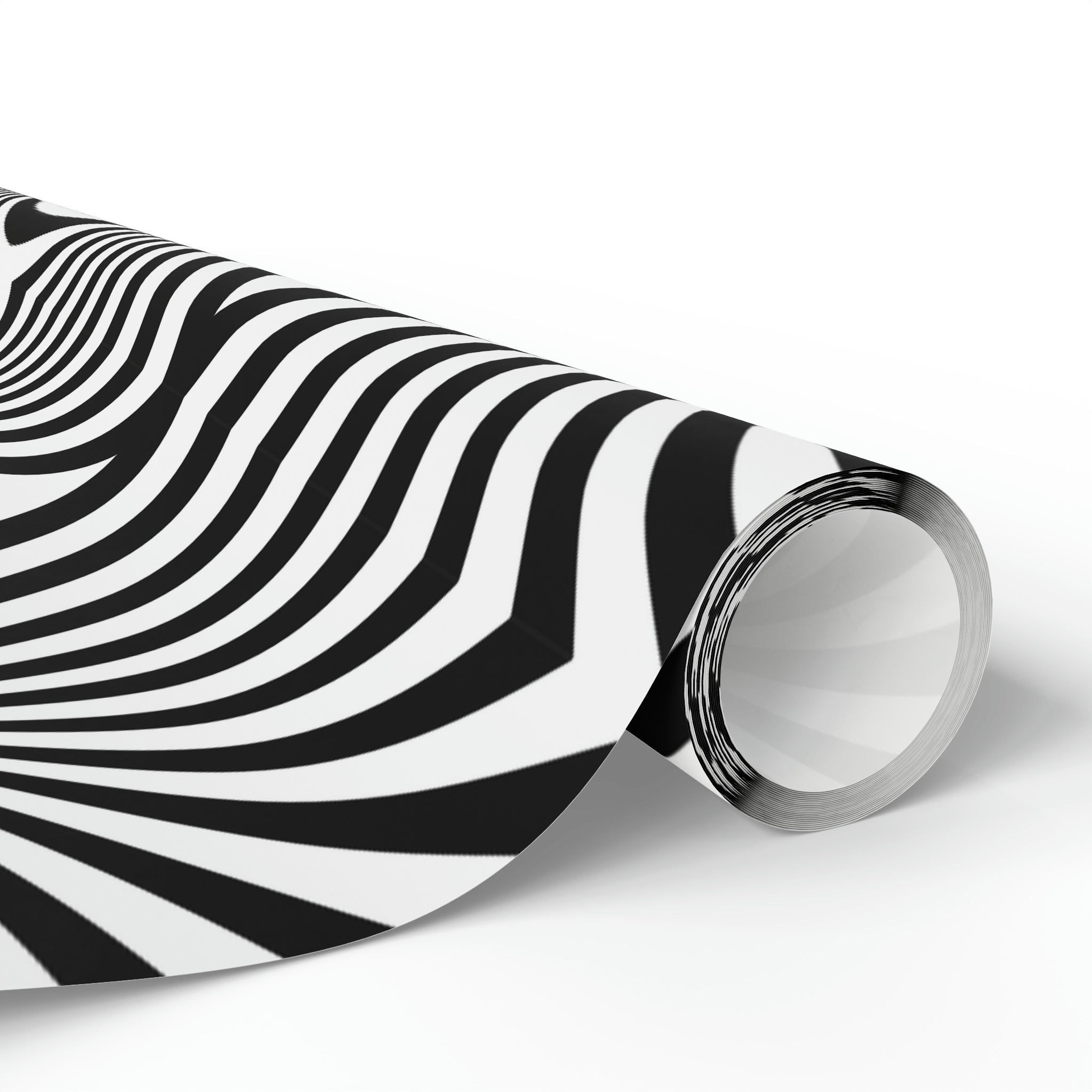 Mindbending Swirls Black and White | Wrapping Paper Birthday Gift Holiday