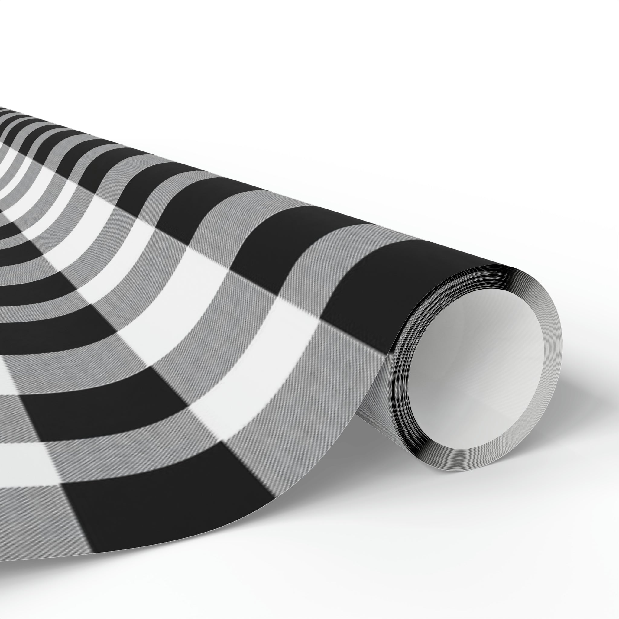 Buffalo Plaid Black and White | Wrapping Paper Birthday Gift Holiday
