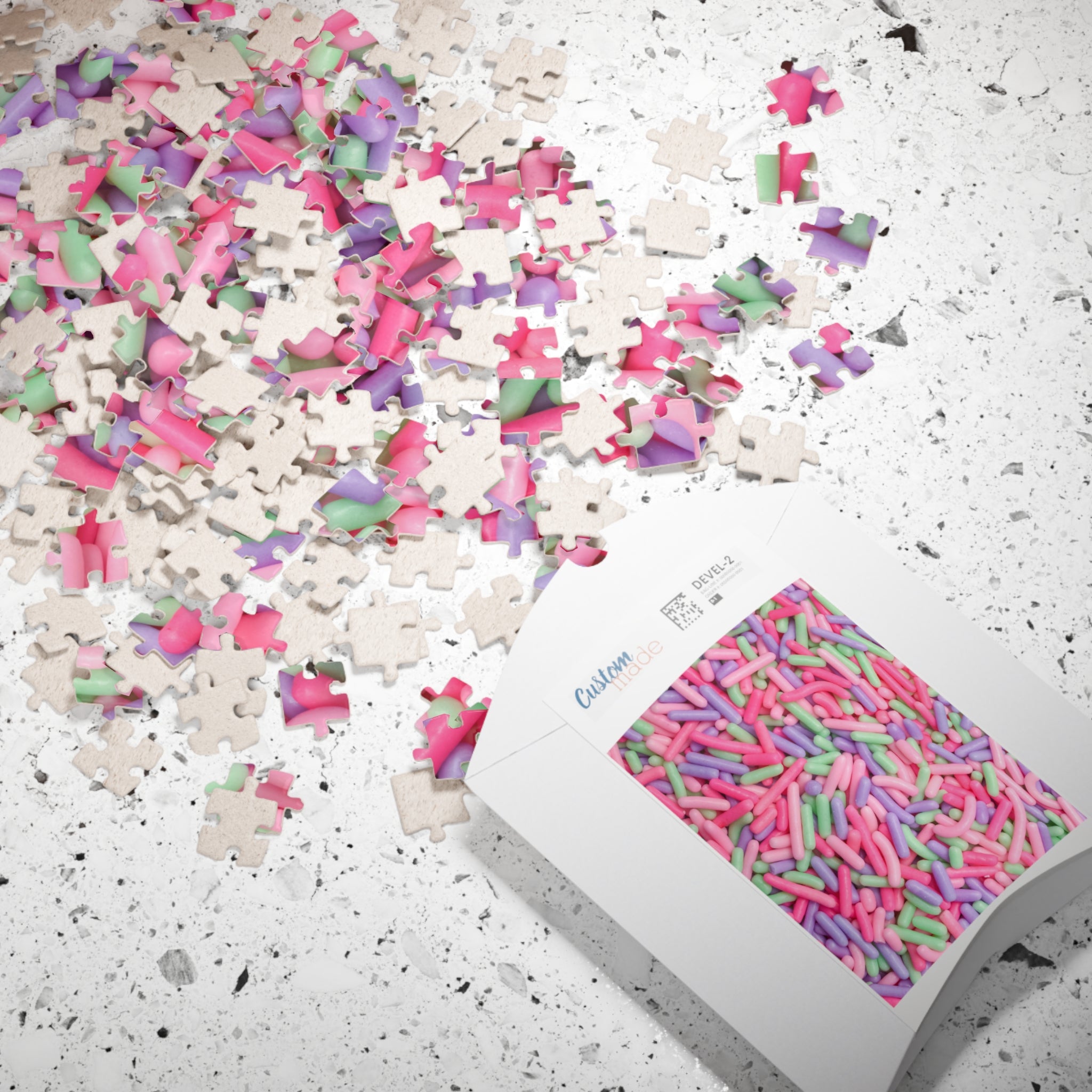 Candy Sprinkles Pastel Spring Easter Bunny Jigsaw Puzzle Food Dessert