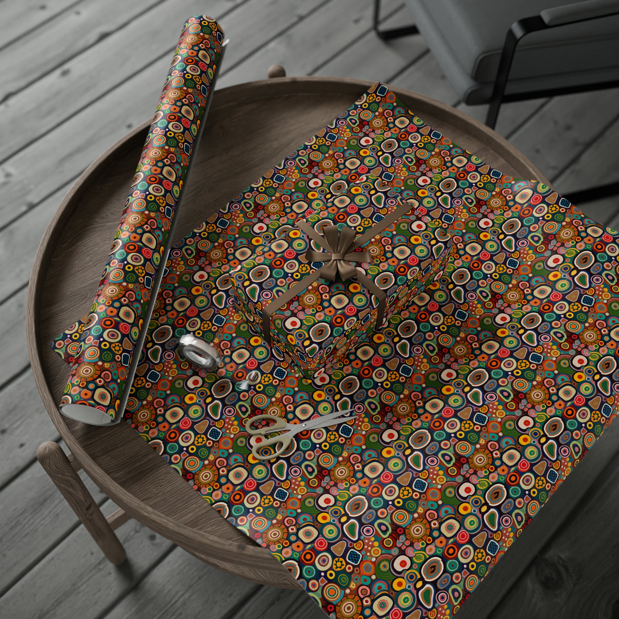 Art Deco - Circles | Wrapping Paper Birthday Gift Holiday