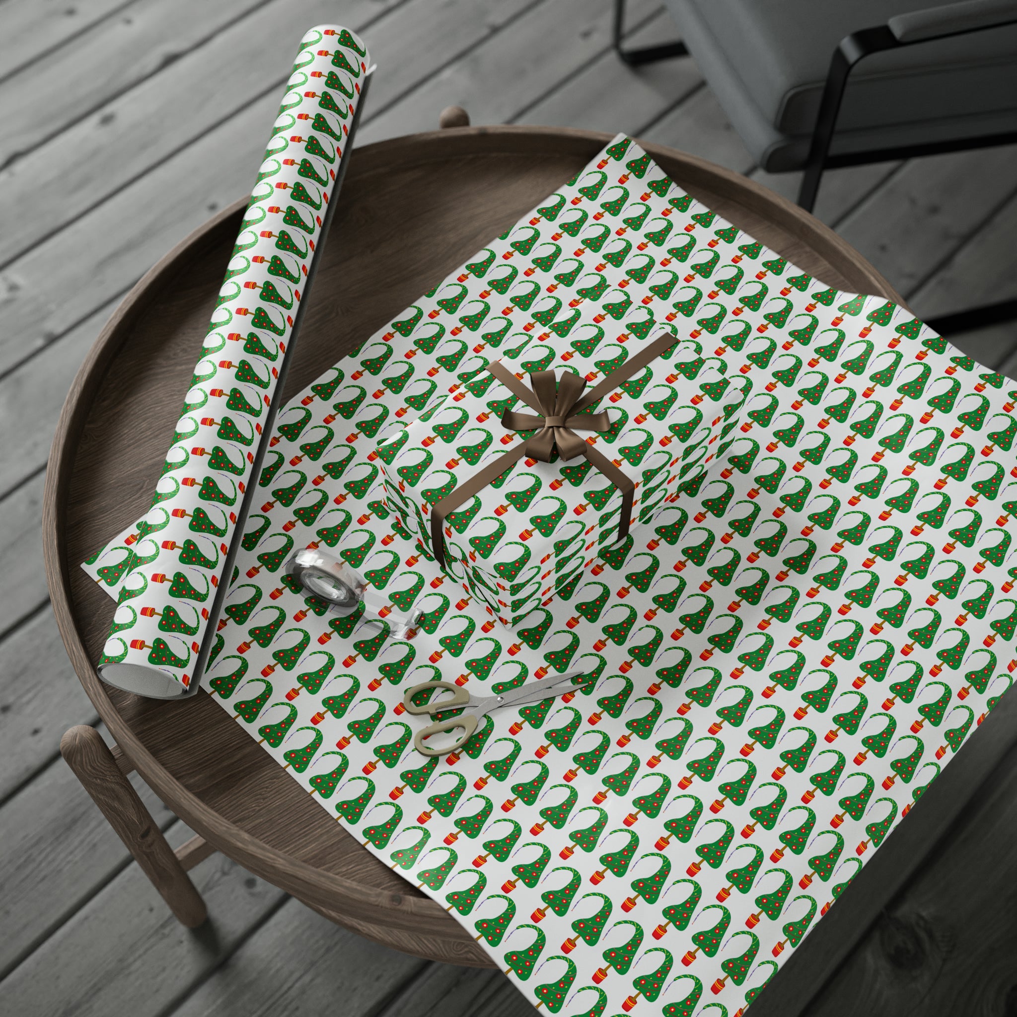 Whimsy Christmas Trees | Wrapping Paper Birthday Gift Holiday