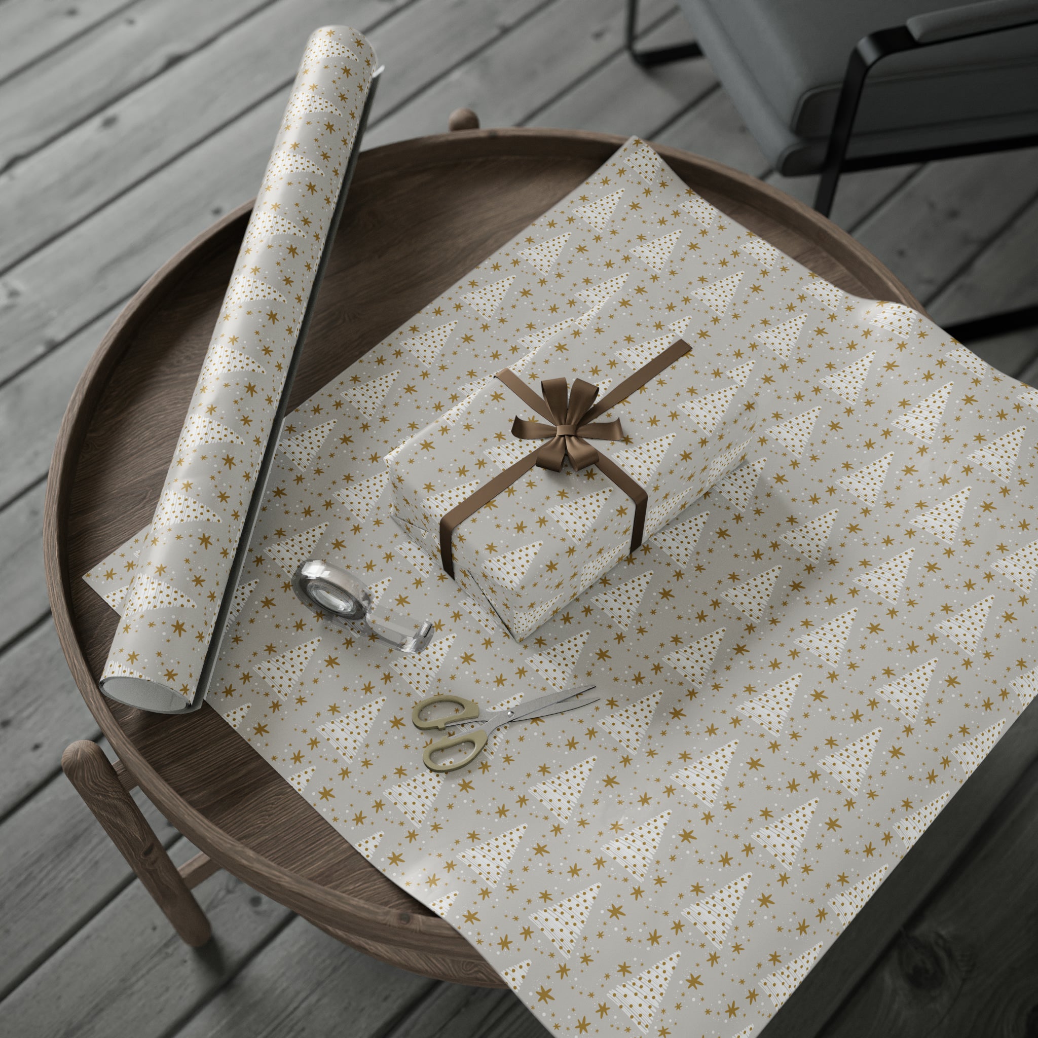 Natural Christmas Tree | Wrapping Paper Birthday Gift Holiday