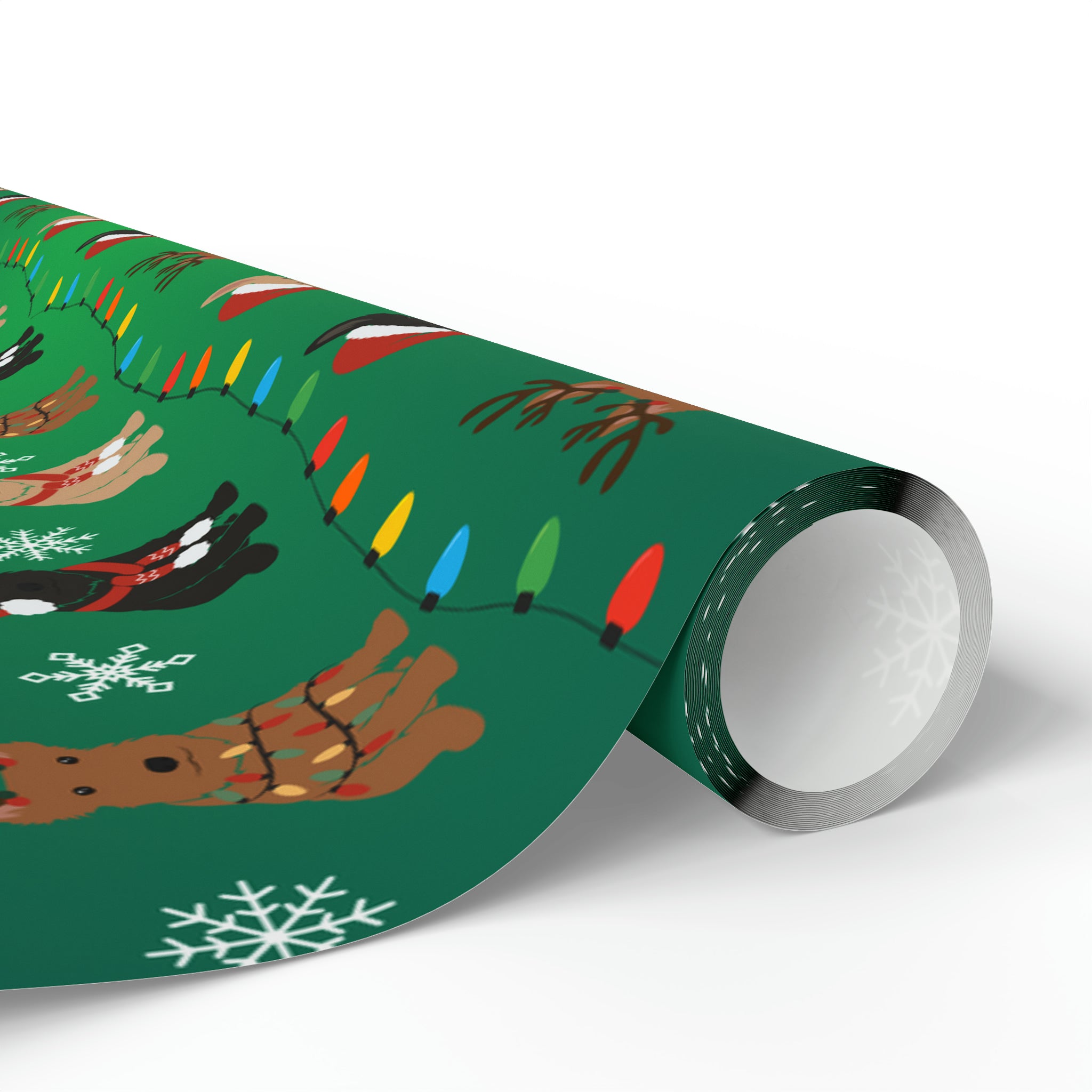 Scottish Terrier with Snowflakes | Wrapping Paper Birthday Gift Holiday
