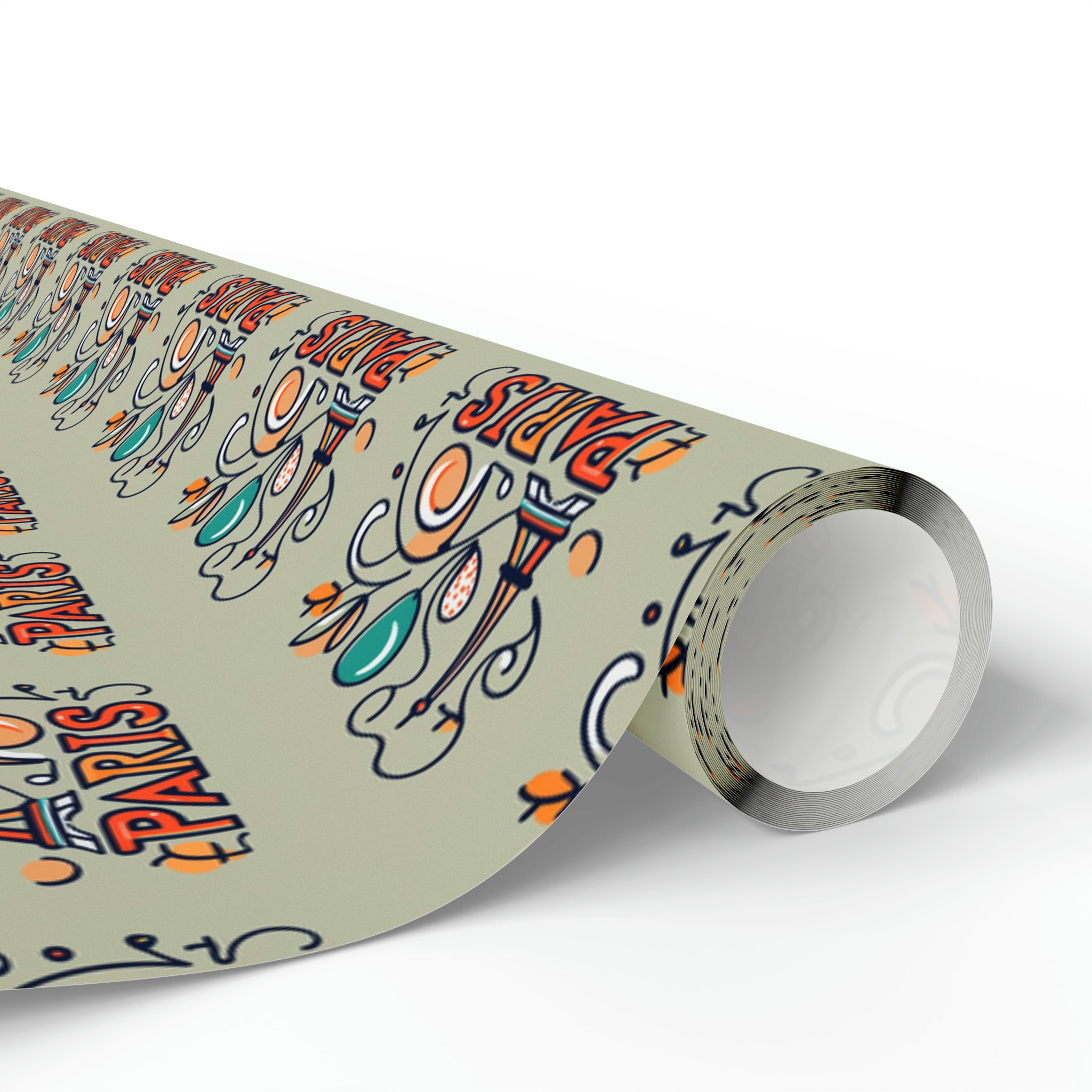 Travel in Paris | Wrapping Paper Birthday Gift Holiday