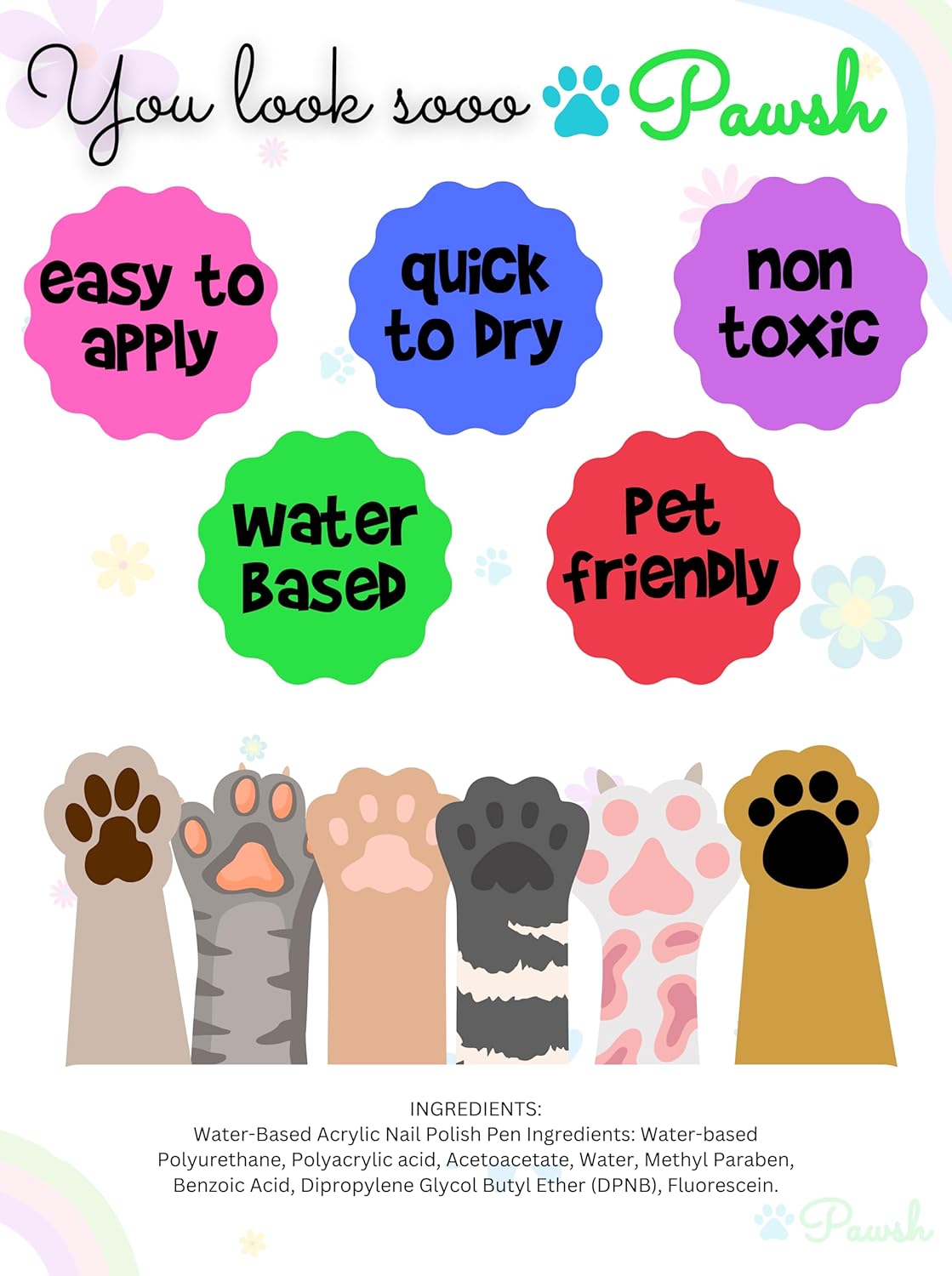 Nail Polish Pens: Ultimate Accessory for Your Pet! 12 Color Set, Quick Dry, Non-Toxic, Water-Based Grooming Supplies