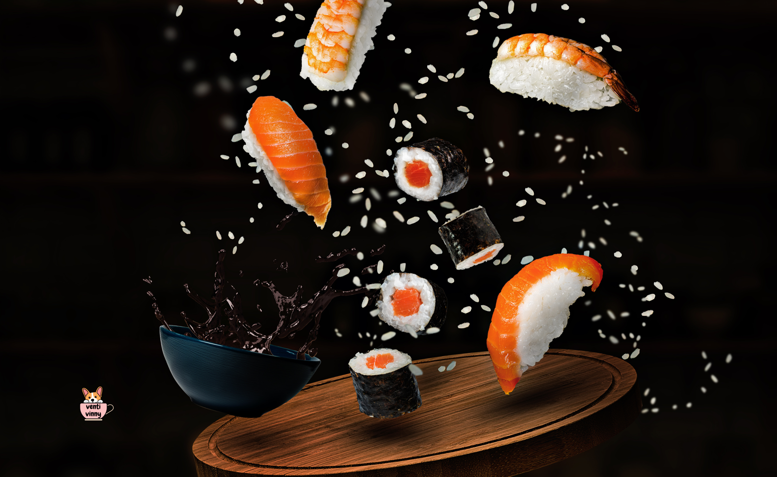 Sushi Tossin' Composition Notebook