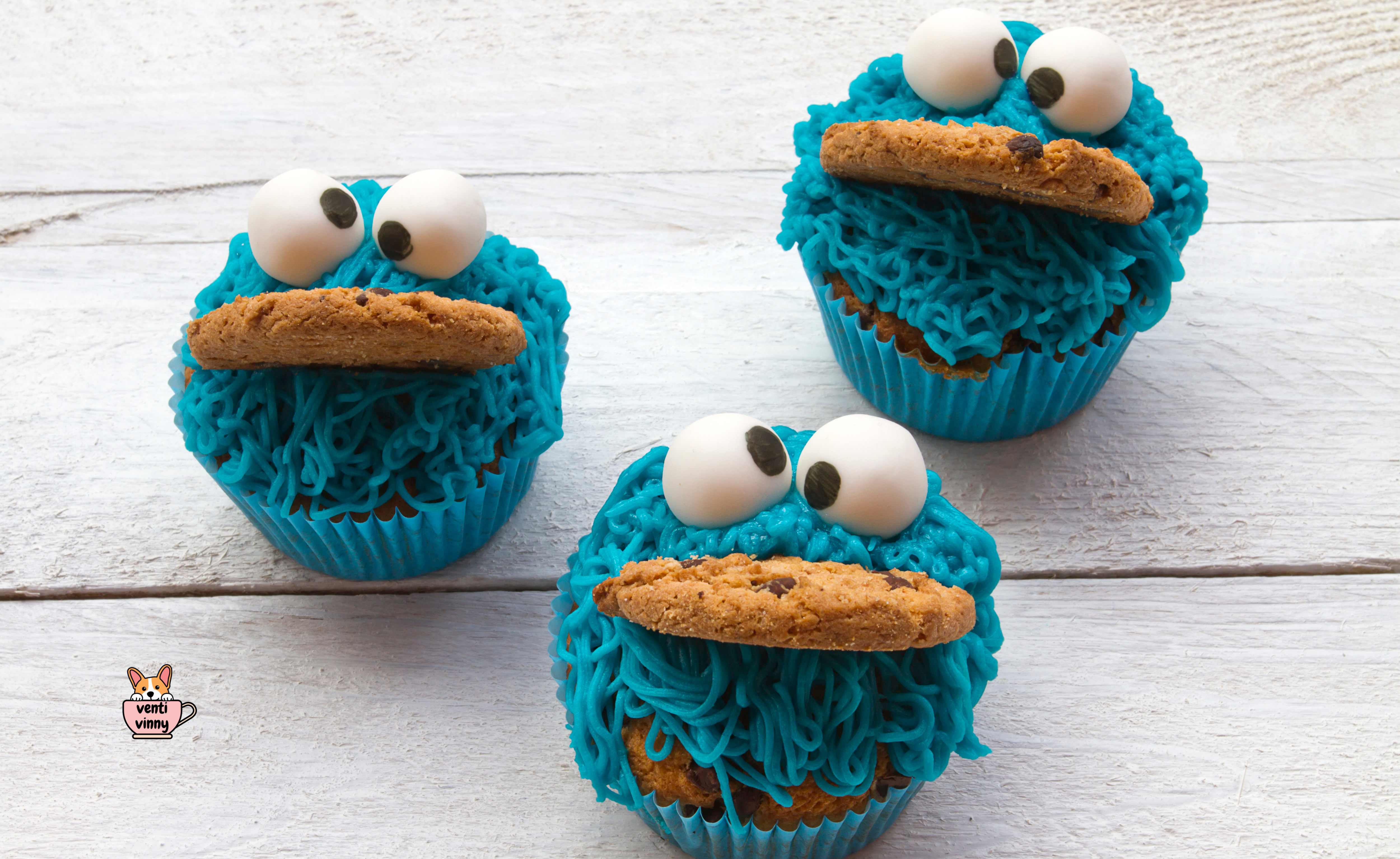 Cupcake Cookie Monster Composition Notebook