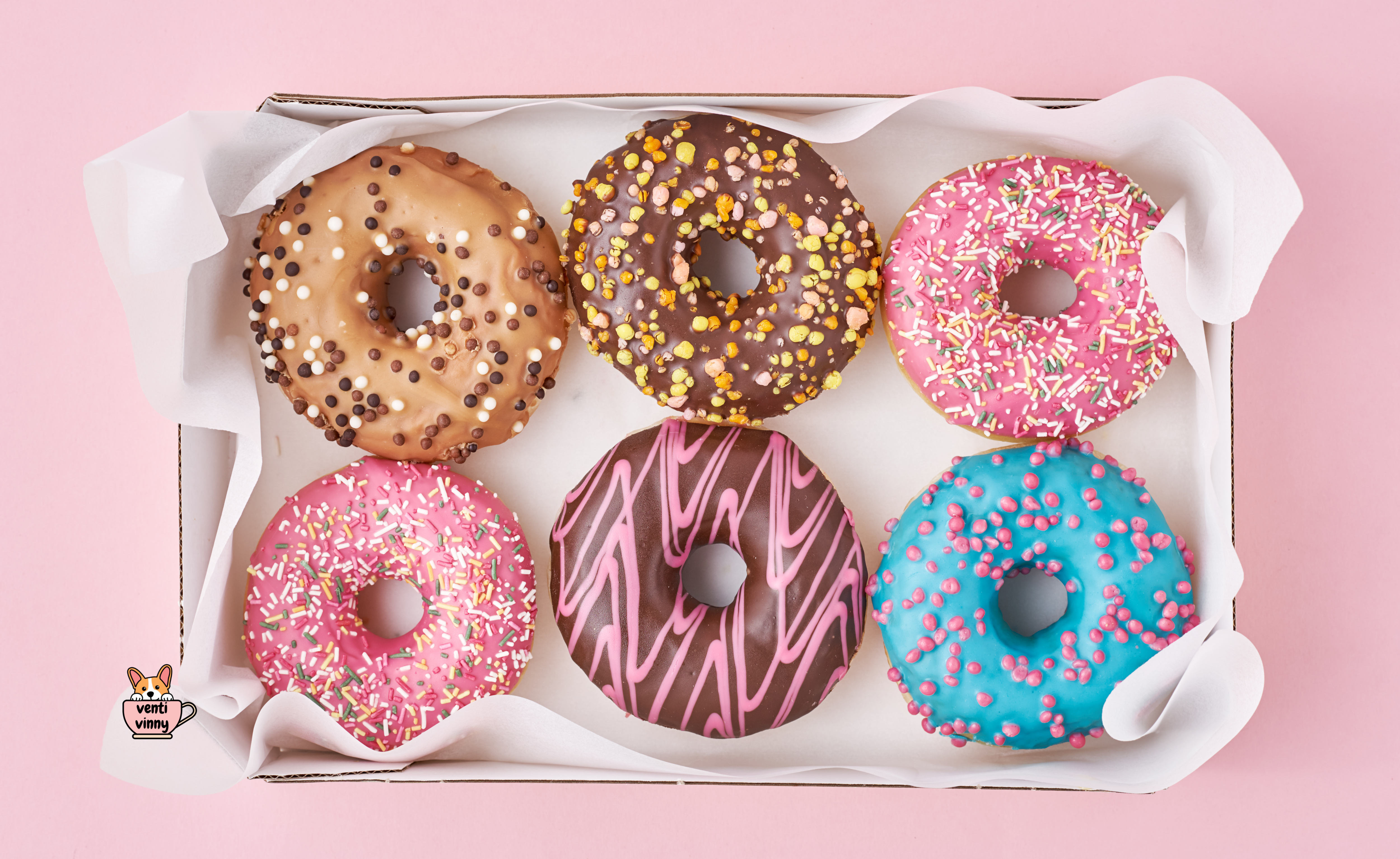 Donut in Pinked Box Composition Notebook