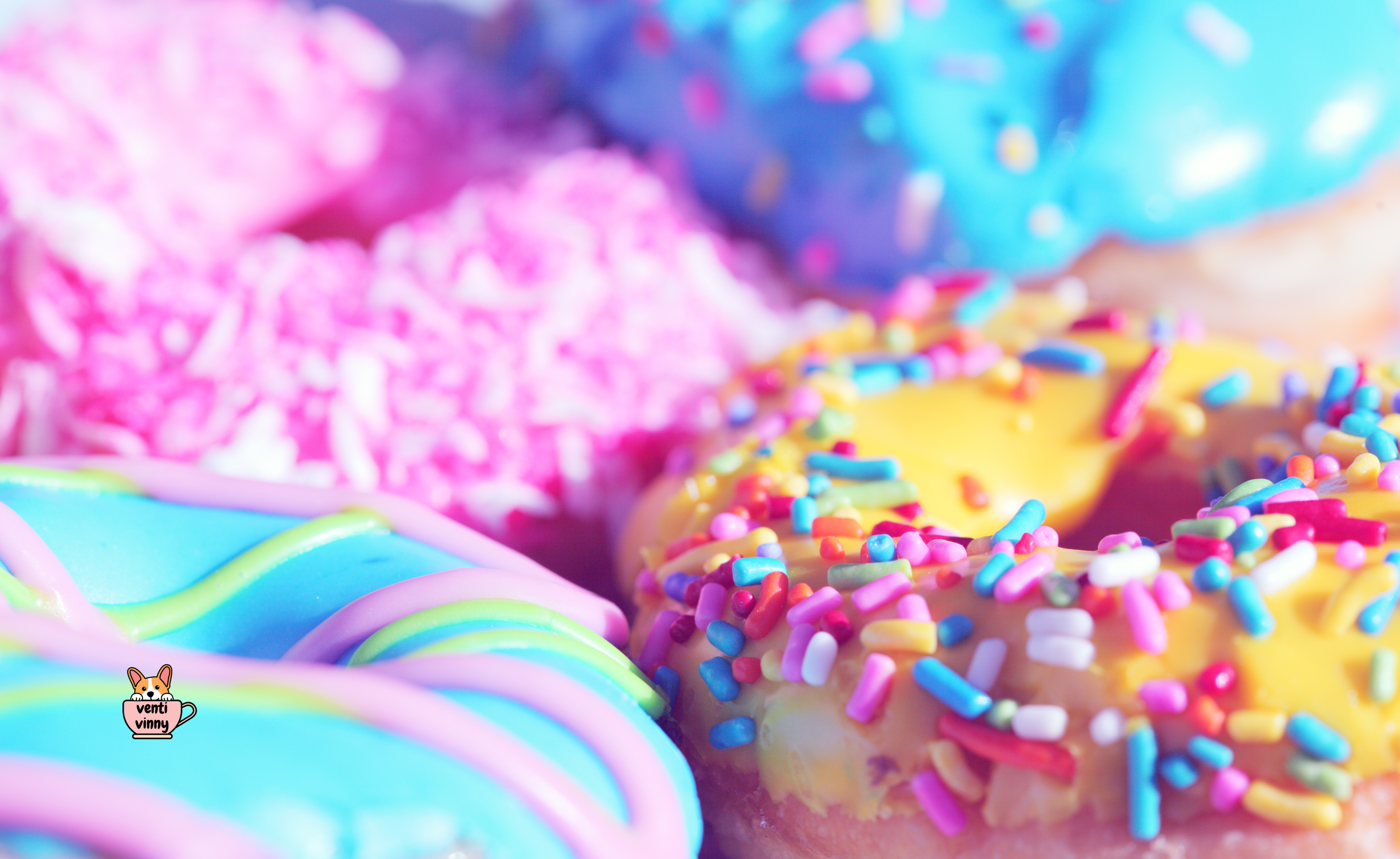 Donut Cotton Candy Composition Notebook