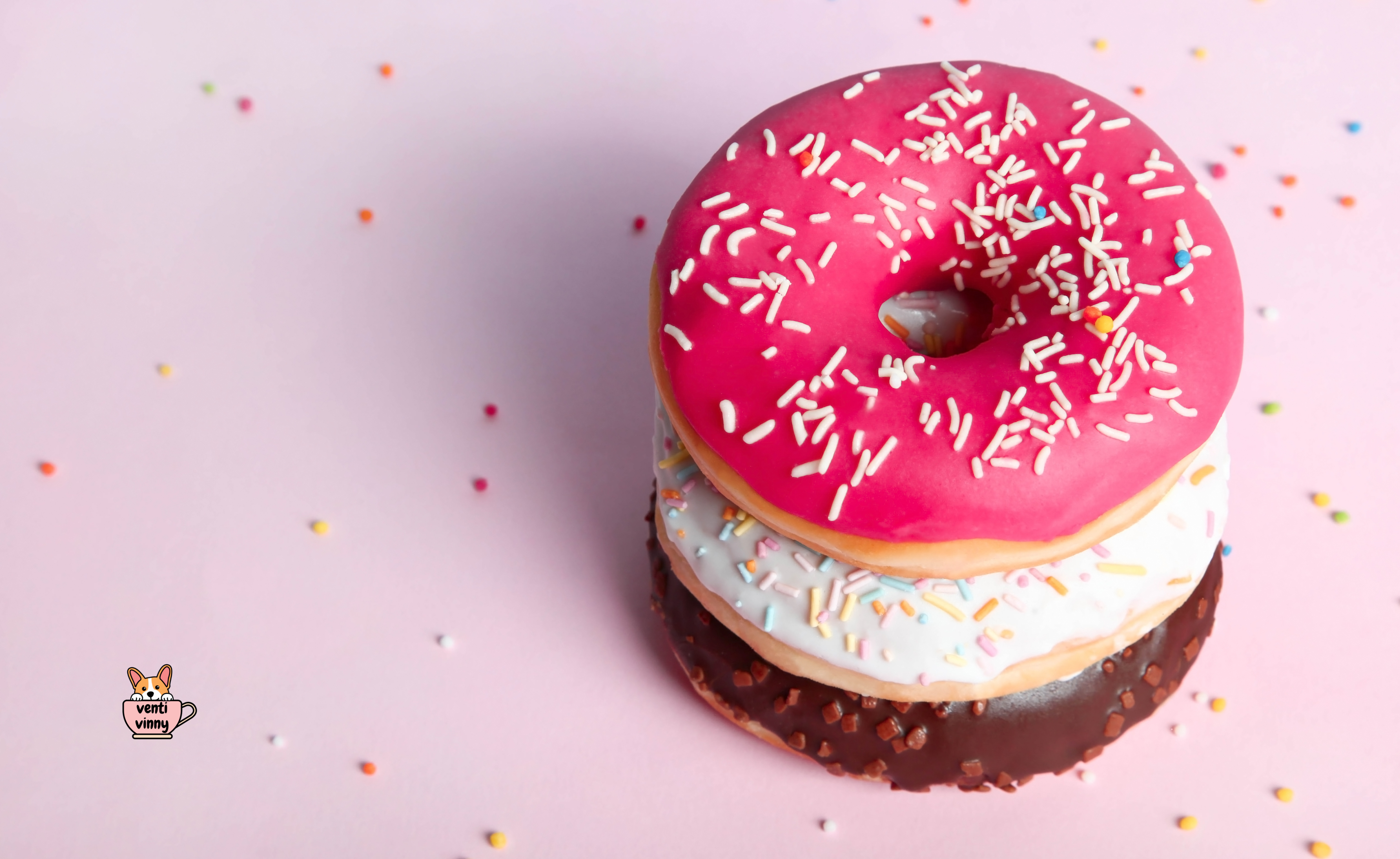 Donut Pink Stack Composition Notebook