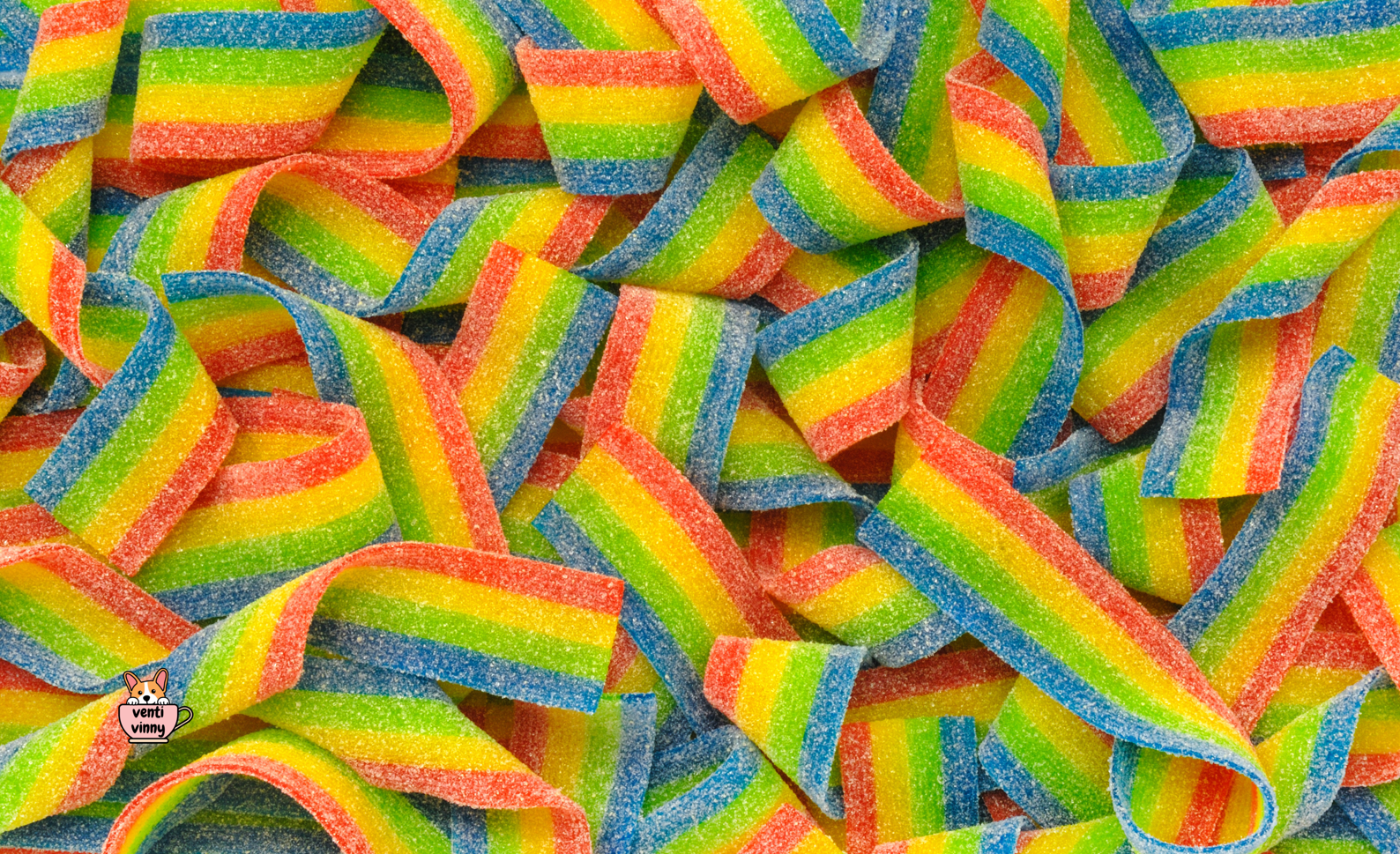 Rainbow Sour Ribbons Composition Notebook